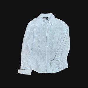 Vintage White Button Up Shirt Blouse - TRISTAN & ISEUT